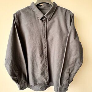 Son of a Tailor Organic Cotton Long Sleeve Dress Shirt Black